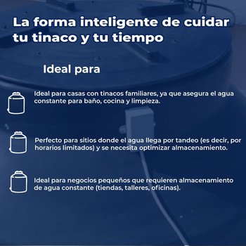Electronivel Medidor Agua Digital Sensor Tinaco 1100-2500L