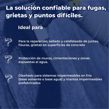 Cemento Plástico Negro Plastic Cement Fester 1 Lt