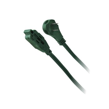 Extensión Eléctrica Domestica Volteck 4 M Clavija Plana Verde