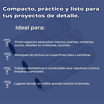 Repuesto Felpa Rodillo Pintura 3/8 11.43 CM Semi Liso