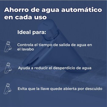 Llave Temporizadora Para Lavabo Cromo Rugo