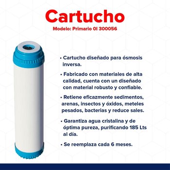 Cartucho Repuesto Carbón Activado Primario OI Rotoplas