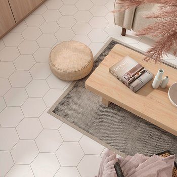 Piso Carrollton White Cesantoni 23.2 x 26.7 cm Rectificado