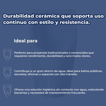 Mingitorio Para Sanitario Mojave Seco Blanco Helvex