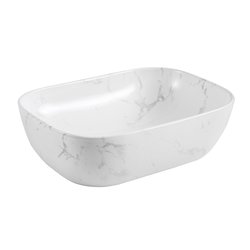 Lavabo sobreponer Ebro statuario blanco Foncer Lavabo sobreponer Ebro statuario blanco Foncer