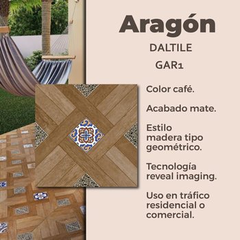 Piso Aragón Café Daltile 45 x 45 cm