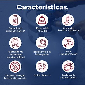 Tanque de Gas Tatsa 20 kg