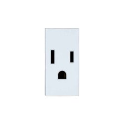 Contacto Sencillo Polarizado Modus Pro Blanco