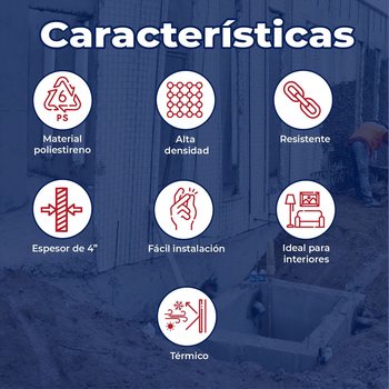 Panel W Losa Estructural Poliestireno 4 pulg