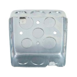 Caja Cuadrada Galvanizada Reforzada 4 x 4 pulg