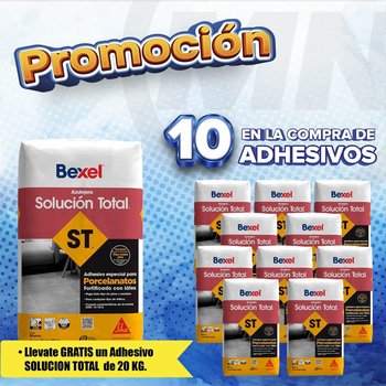 Paquete Adhesivo Solución Total Blanco 20KG 10+1