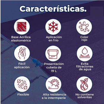 Paquete Impermeabilizante Thermotek 5A Rojo gratis 1 galón