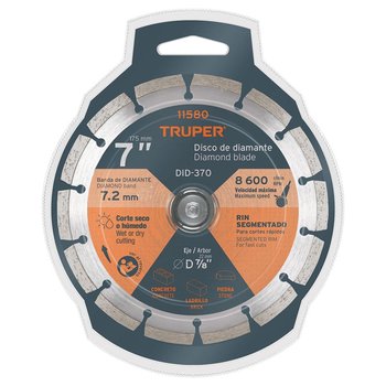 Disco Diamante Pretul Rin Segmentado 7 pulg