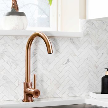 Monomando fregadero Kele Acero inoxidable 48X28 CM