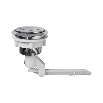 Botón Cromado de Descarga Sencilla Para WC Fluidmaster