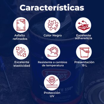 Impermeabilizante Asfáltico Base Solvente Fester 550 19 Lt