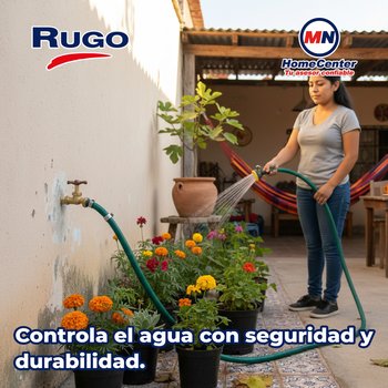 Llave Para Manguera de Agua Bronce Rugo 13 mm