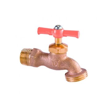 Llave Manguera Corta 1/2 Bronce
