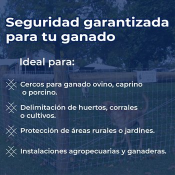 Malla Borreguera DeAcero 1.40 x 50 M Calibre 14.5