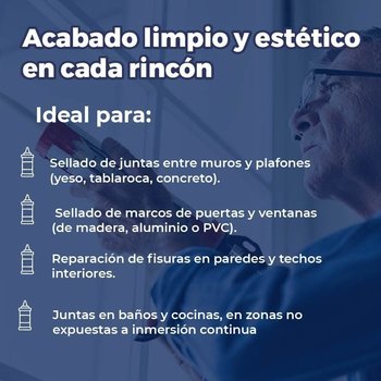 Sellador Acrílico Siliconizado Blanco Sky Cril 300 mL