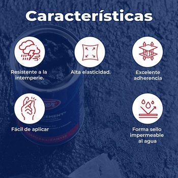 Cemento Plástico Negro Fester Plasticement 19 l