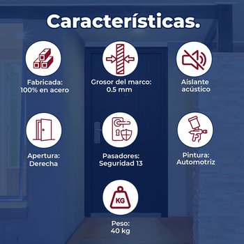 Puerta de Seguridad Derecha PARIS