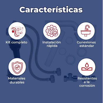 Kit Profesional de Instalación para Lavabo Coflex