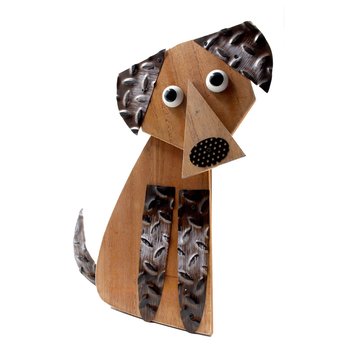Figura decorativa mascota Golden Lab 39 cm