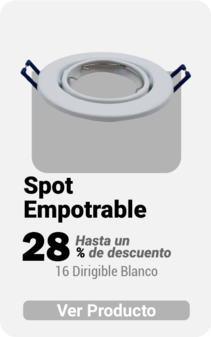 Spot Empotrable 16 Dirigible Blanco