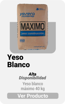 Yeso blanco máximo 40 kg