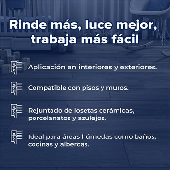 Boquilla con arena 10 kg Crest color blanco ártico