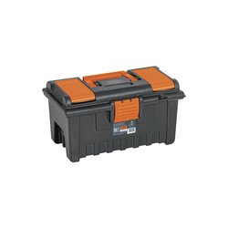Caja para herramienta Negro de 16" con compartimentos Truper