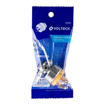 Clavija Blindada Volteck 2 Polos + Tierra Conector Macho