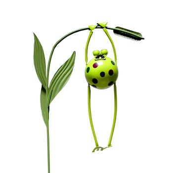 Estaca decorativa solar p/jardín Variedad de figuras rana 1.21 M