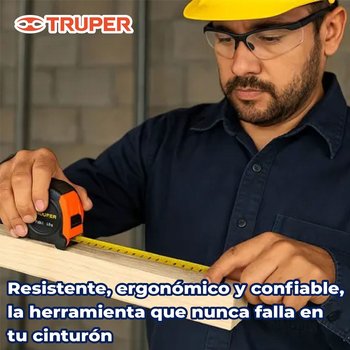 Cinta de Medir Truper Flexómetro Gripper Contra Impactos 5 MTS