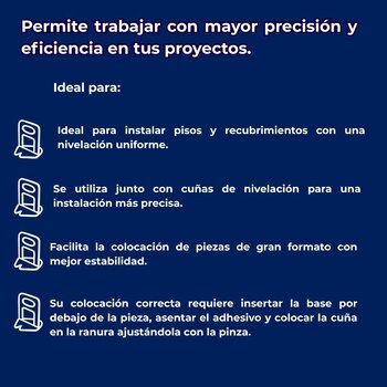 Base Nivelador Para Pisos Rectangular Profesional 100CM