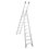 Escalera Aluminio Cuprum Convertible 21 Peldaños