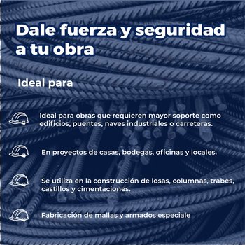 Varilla recta #6 3/4x12 M AR-42