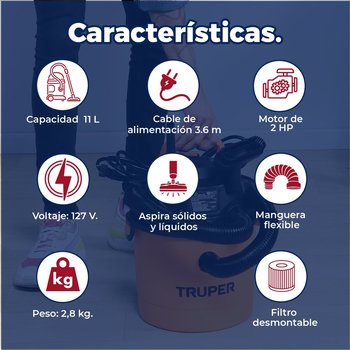 Aspiradora 03G/11L Profesional 1500 W