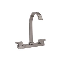 Llave Mezcladora al Piso Para Fregadero 8" Con Cubierta Rugo 8MF