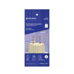 Portalámpara Baquelita Adaptador Marfil POBA20
