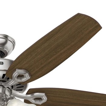 Ventilador Builder Deluxe 52 pulg Niquel cepillado Hunter