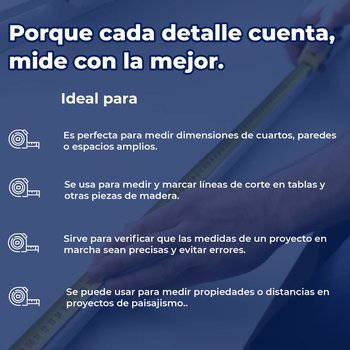 Cinta de Medir Flexómetro rojo 3 m cinta 13 mm en tarjeta Pretul