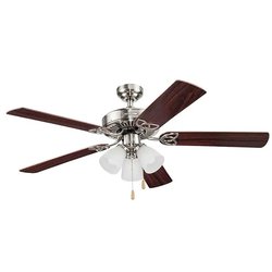 Ventilador de cielo CoolFan Architect Niquel 52 pulg