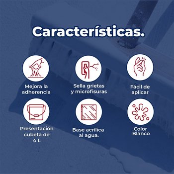 Sellador Acrílico Protexa Sellacril 4 Lt