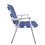 Silla compacta plegable p/jardin o camping blanco y azul