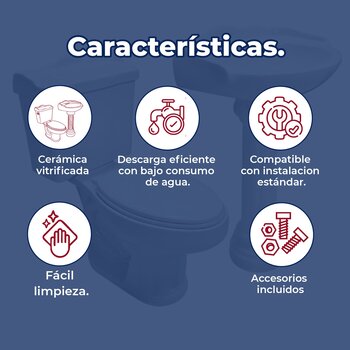 Paquete sanitario Oxford color marfil marca Cato