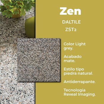 Piso Zen Light Gray Daltile 60.5 x 60.5 cm