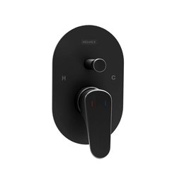 Llave Monomando Regadera Tina Potenza Con Desviador Ébano Helvex Llave Monomando Regadera Tina Potenza Con Desviador Ébano Helvex