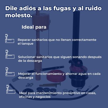 Juego Reparación Con Válvula Llenado WC Fluidmaster